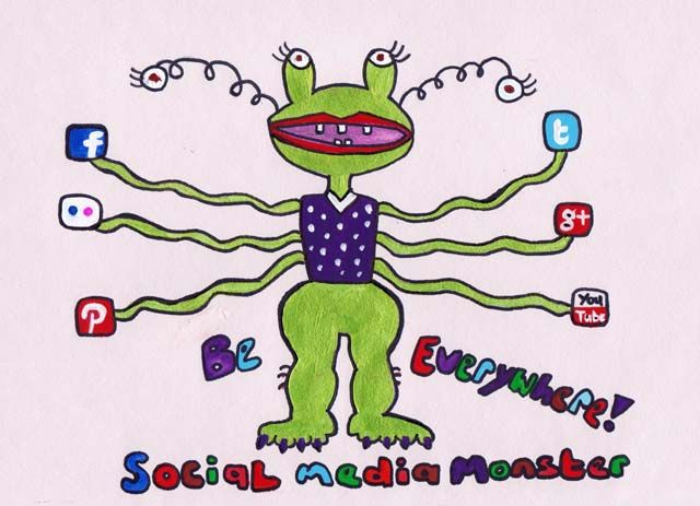 social media monster